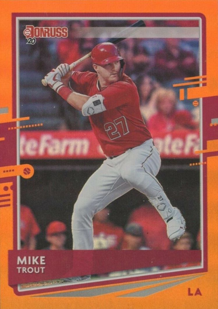 2020 Panini Donruss Mike Trout #129 Baseball Card