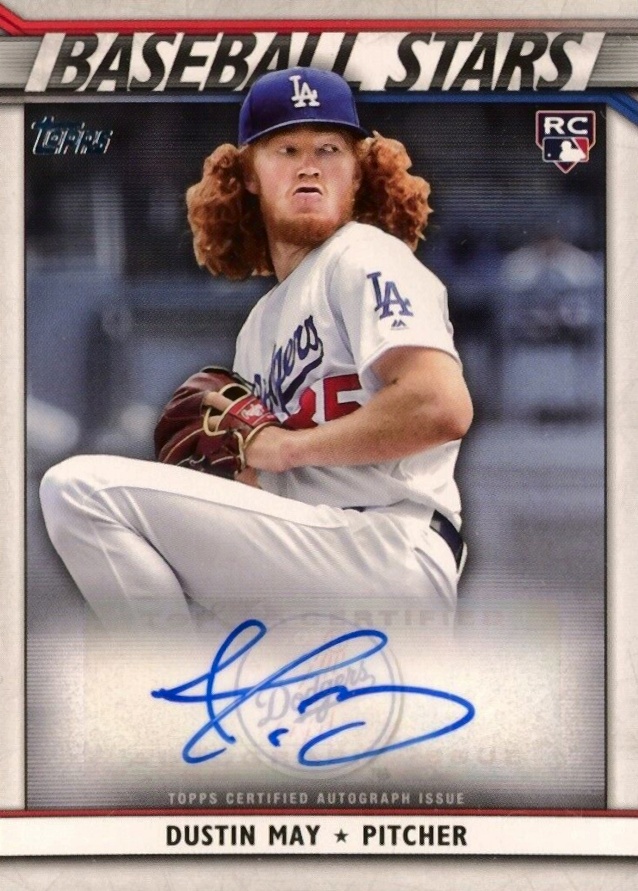 2020 Topps Baseball Stars Autographs Dustin May #BSADM Baseball Card