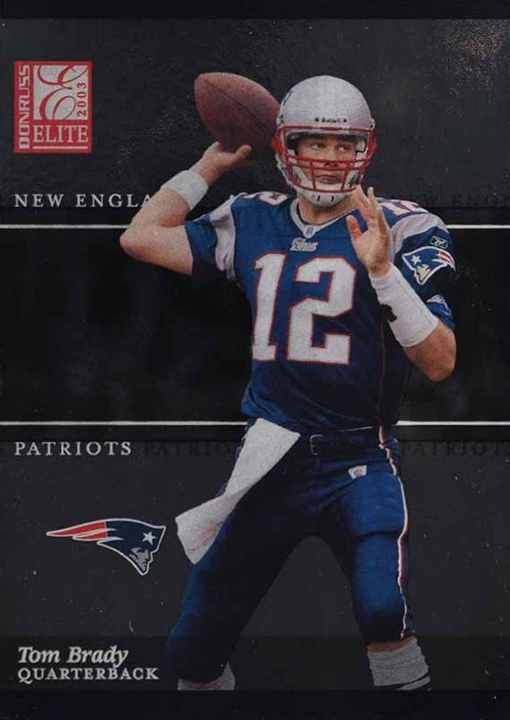 2003 Donruss Elite Tom Brady #33 Football Card