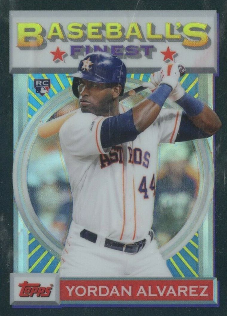 2020 Finest Flashbacks Yordan Alvarez #40 Baseball Card