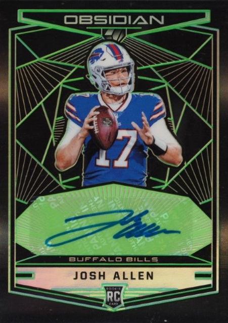 2018 Panini Obsidian Rookie Autographs Josh Allen #RKAJA Football Card