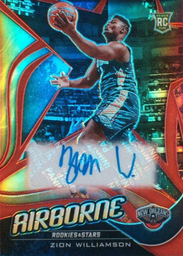 2019 Panini Chronicles Airborne Signatures Zion Williamson #ABZWL Basketball Card
