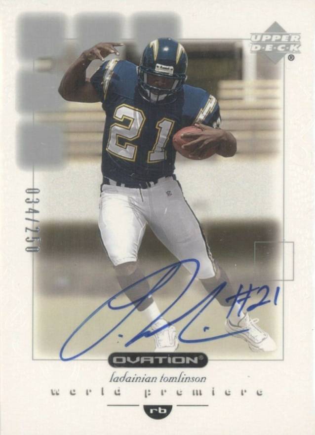 2001 Upper Deck Ovation LaDainian Tomlinson #146 Football Card