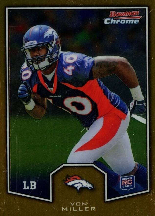 2011 Bowman Chrome Rookie Preview Von Miller #BCR-12 Football Card