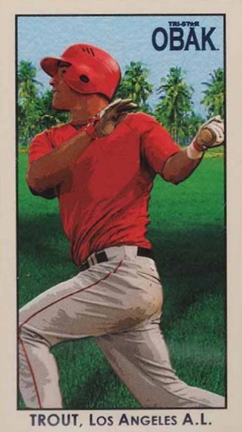 2010 Tristar Obak National Convention Promo VIP-Mini Mike Trout #N28A Baseball Card