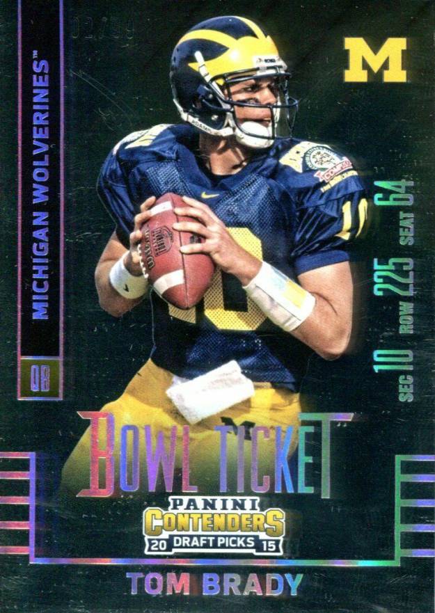 2015 Panini Contenders Draft Picks  Tom Brady #96 Football Card