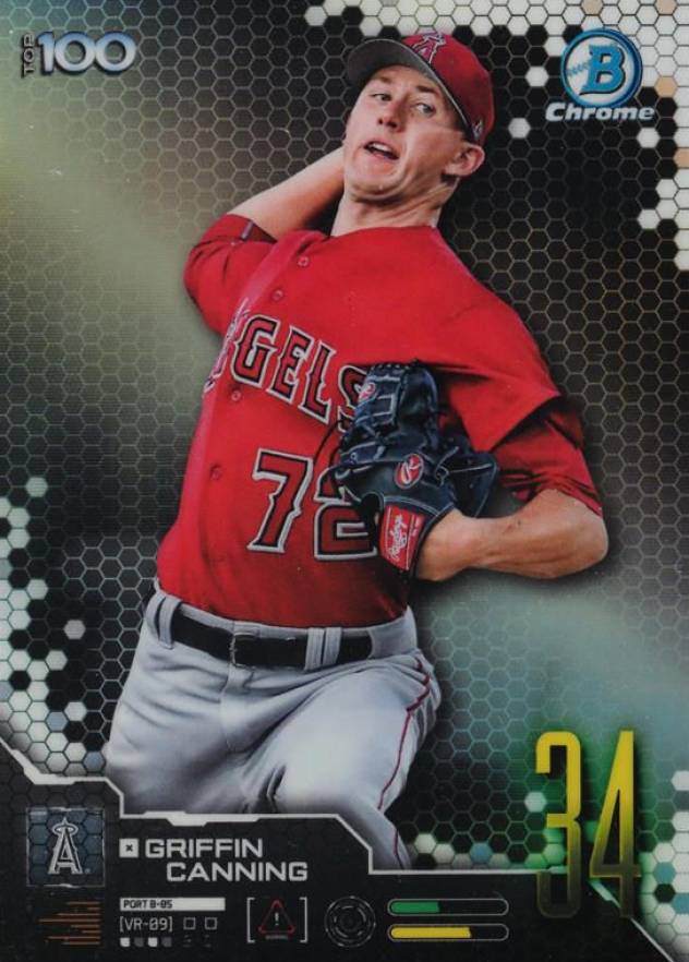 2019 Bowman Scouts' Top 100 Chrome Griffin Canning #BTP34 Baseball Card