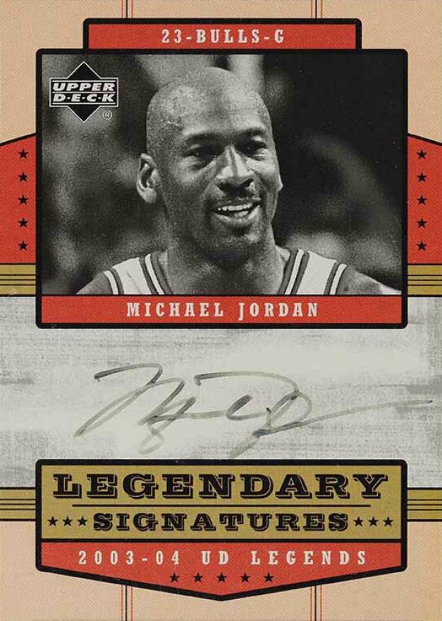 2003 Upper Deck Legends Legendary Signatures Michael Jordan #LS-MJ Basketball Card