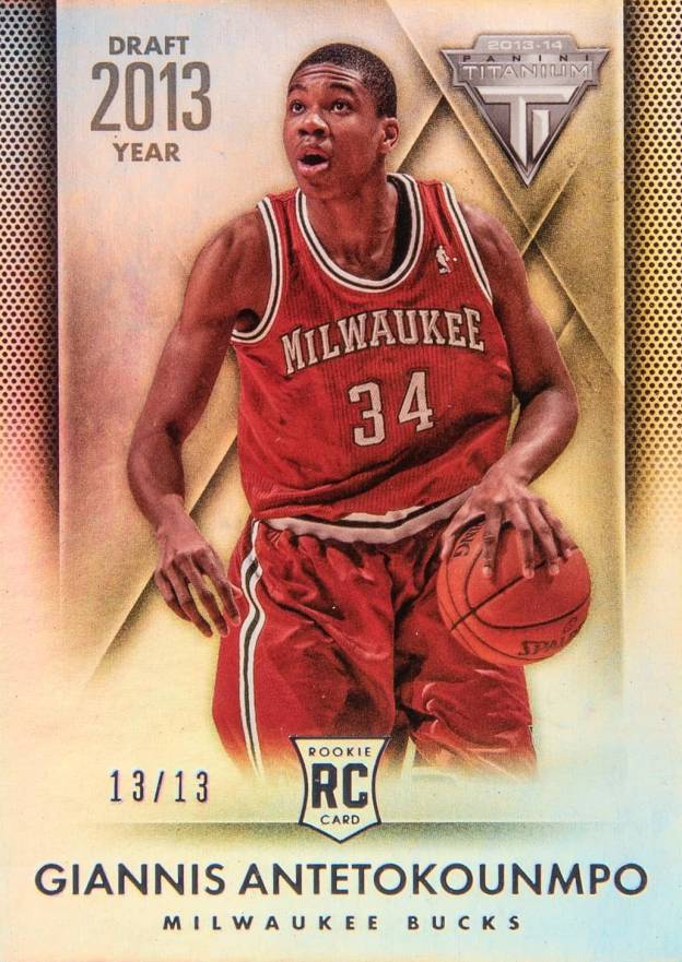 2013 Panini Titanium Giannis Antetokounmpo #115 Basketball Card