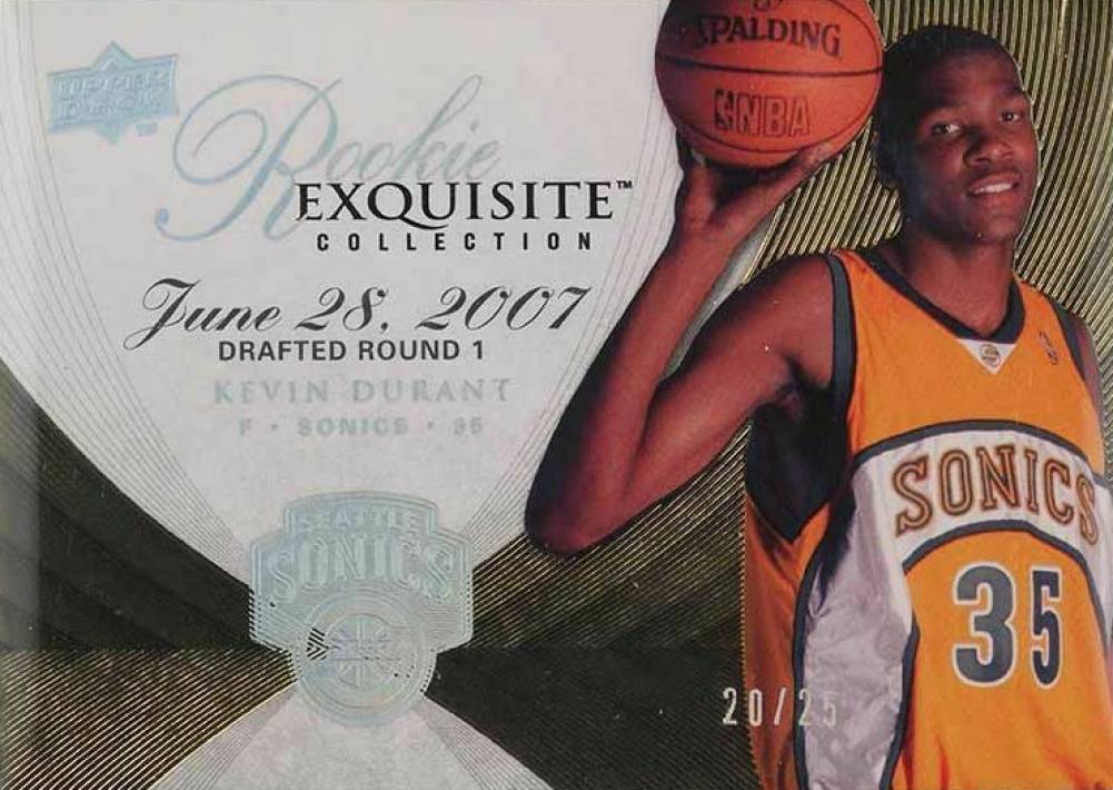 2007 Upper Deck Exquisite Collection Kevin Durant #94 Basketball Card