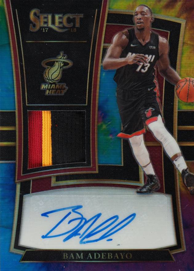 2017 Panini Select Rookie Jersey Autographs Bam Adebayo #BAM Basketball Card