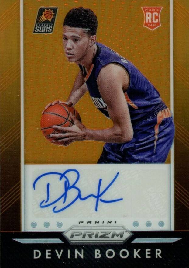 2015 Panini Prizm Autographs Devin Booker #DBK Basketball Card