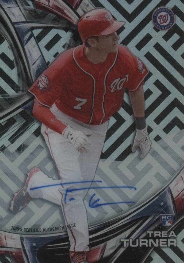 2016 Topps High Tek Autographs Trea Turner #HT-TTU Baseball Card