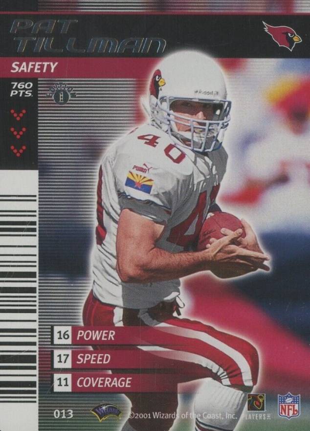 2001 NFL Showdown  Pat Tillman #13 Football Card