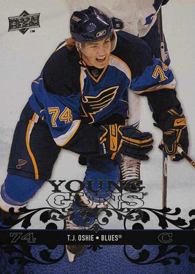 2008 Upper Deck T.J. Oshie #218 Hockey Card