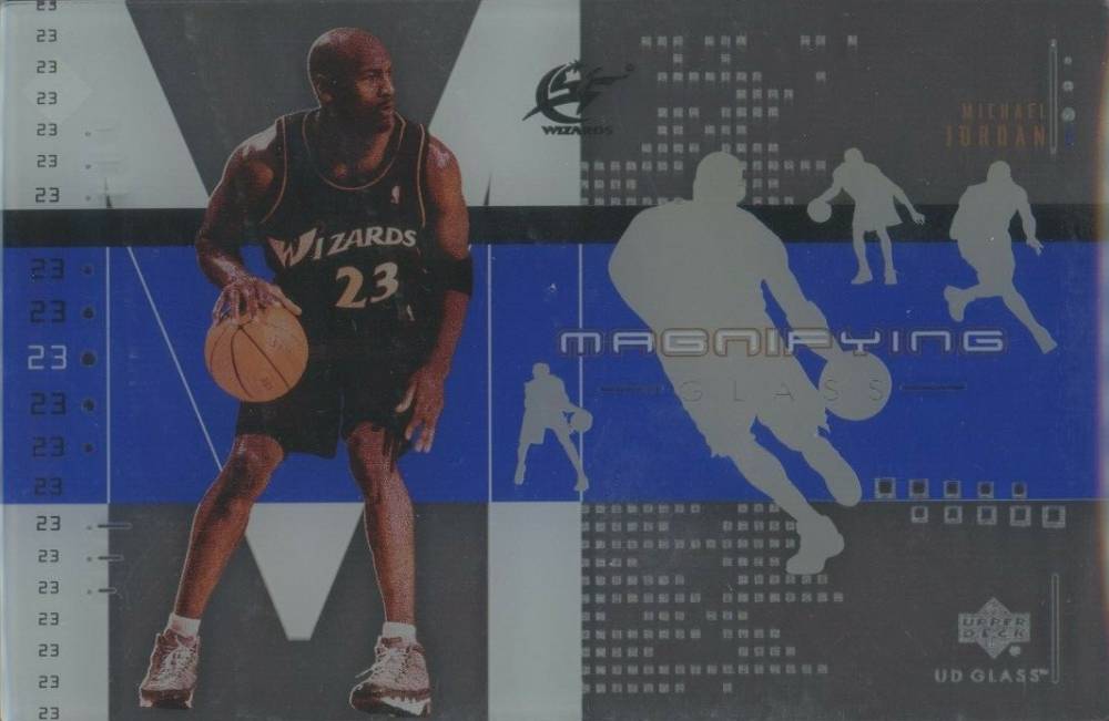 2002 Upper Deck Glass Magnifying Glass  Michael Jordan #MJ-M Basketball Card