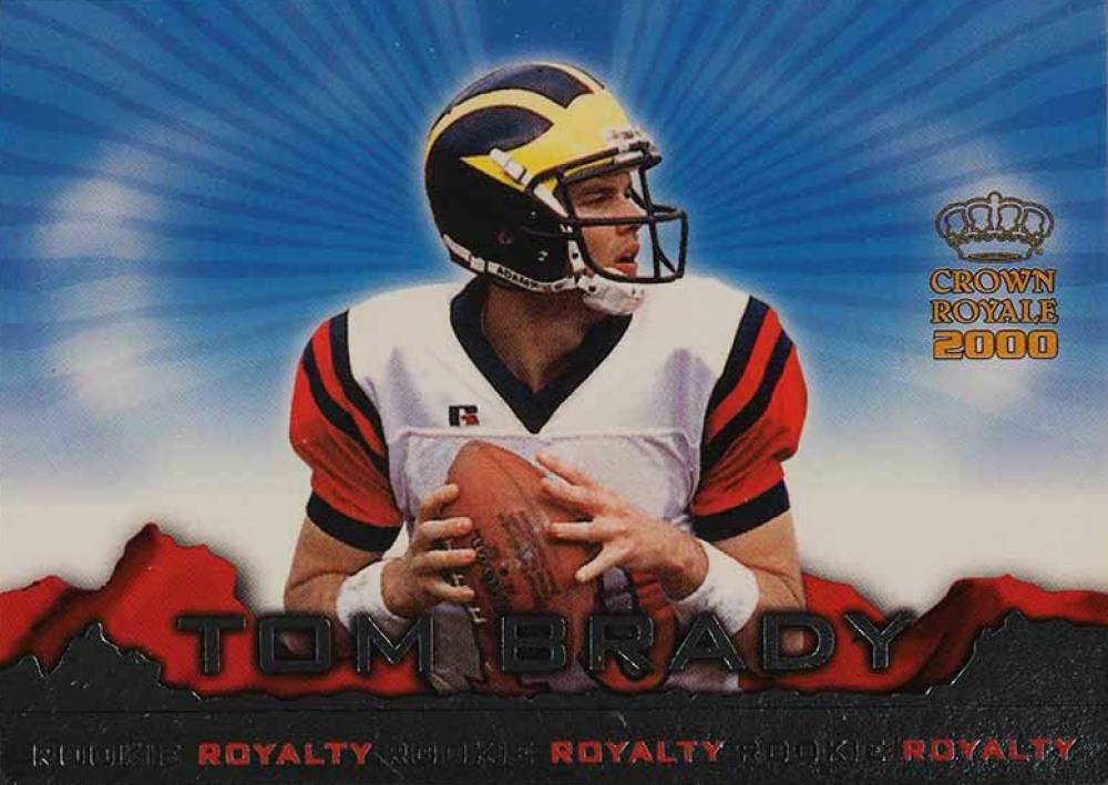 2000 Pacific Crown Royale Rookie Royalty Tom Brady #2 Football Card