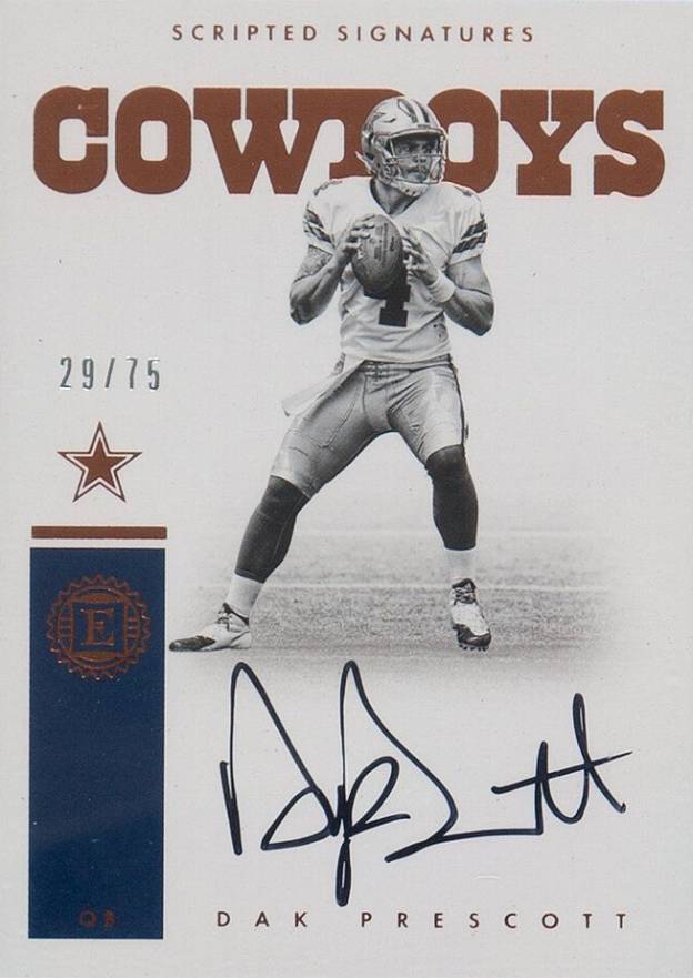 2016 Panini Encased Scripted Signatures Dak Prescott #SSDPC Football Card