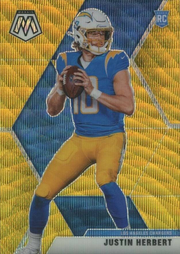 2020 Panini Mosaic Justin Herbert #204 Football Card