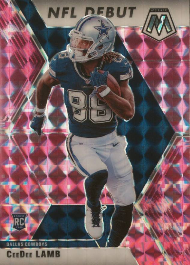 2020 Panini Mosaic Ceedee Lamb #268 Football Card