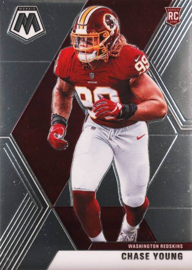 2020 Panini Mosaic Chase Young #202 Football Card