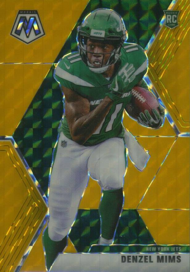 2020 Panini Mosaic Denzel Mims #225 Football Card