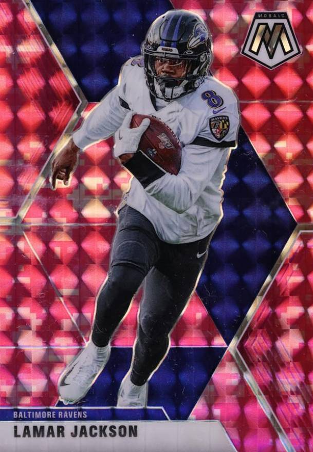 2020 Panini Mosaic Lamar Jackson #19 Football Card