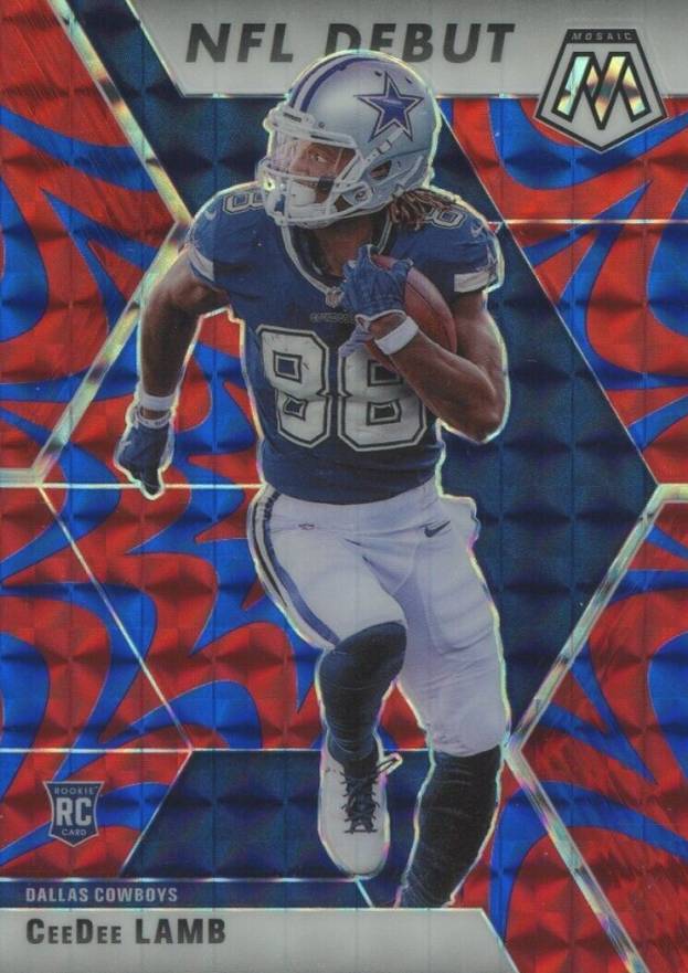 2020 Panini Mosaic Ceedee Lamb #268 Football Card