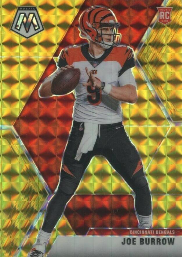 2020 Panini Mosaic Joe Burrow #201 Football Card