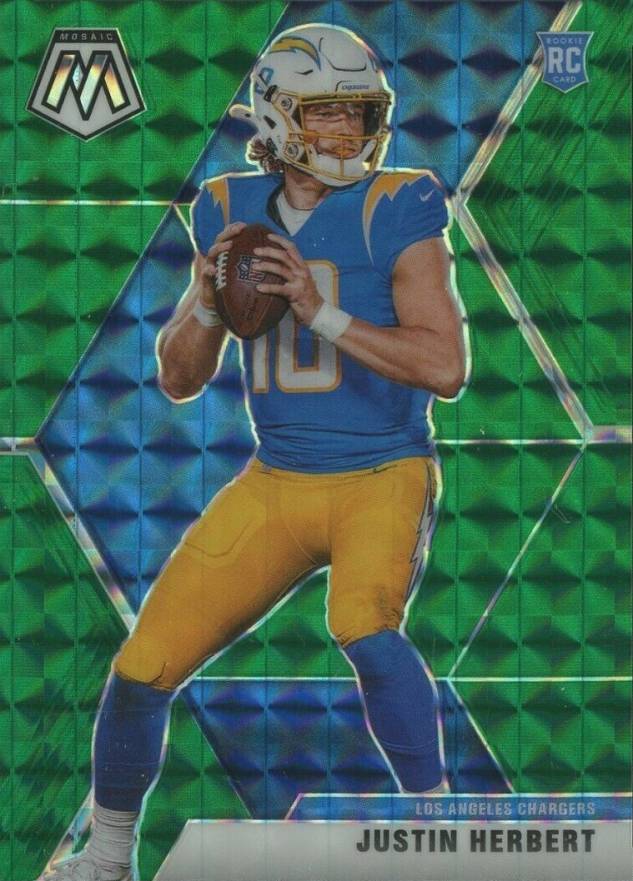 2020 Panini Mosaic Justin Herbert #204 Football Card