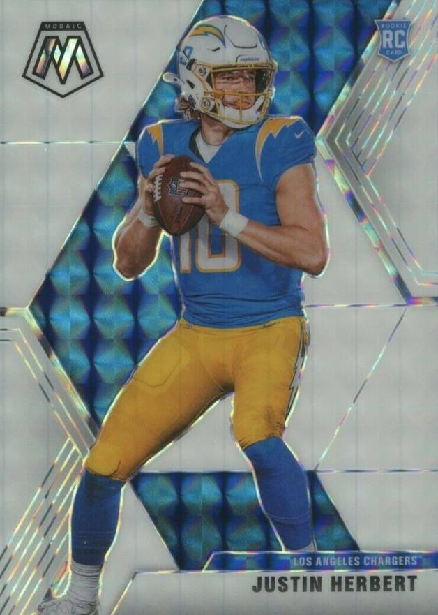 2020 Panini Mosaic Justin Herbert #204 Football Card