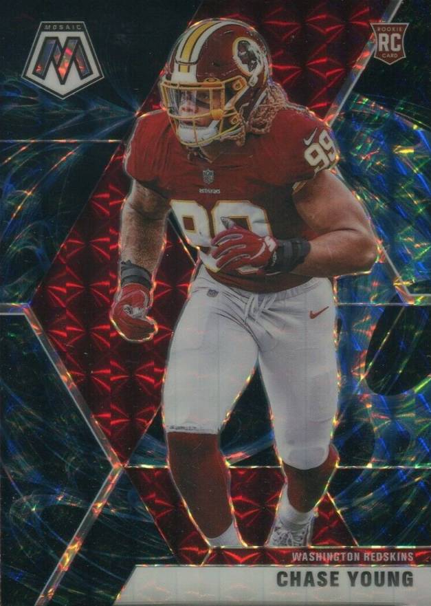 2020 Panini Mosaic Chase Young #202 Football Card