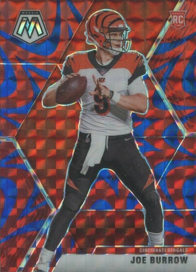 2020 Panini Mosaic Joe Burrow #201 Football Card