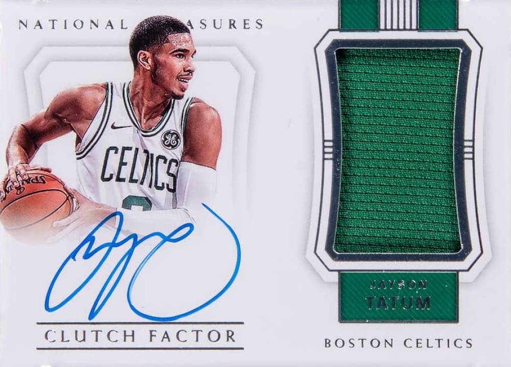 2017 Panini National Treasures Clutch Factor Jayson Tatum #CFJTT Basketball Card