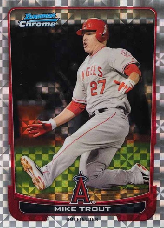 2012 Bowman Chrome Mike Trout #157 Baseball Card