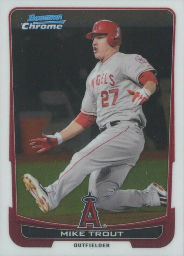 2012 Bowman Chrome Mike Trout #157 Baseball Card