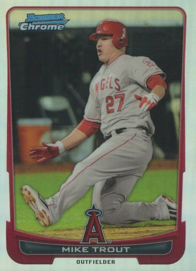 2012 Bowman Chrome Mike Trout #157 Baseball Card