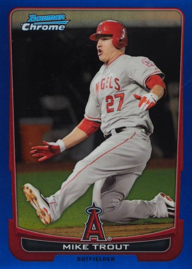 2012 Bowman Chrome Mike Trout #157 Baseball Card