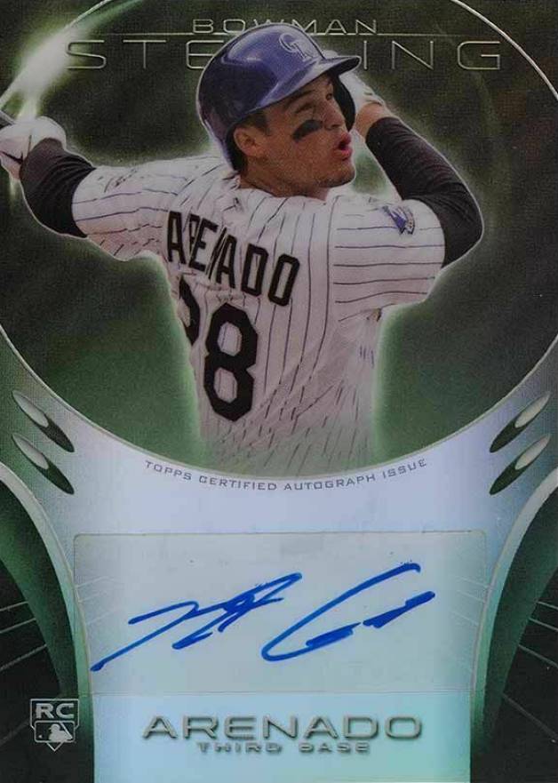 2013 Bowman Sterling Rookie Autograph Nolan Arenado #NA Baseball Card