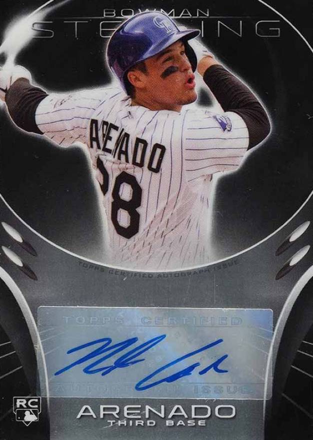 2013 Bowman Sterling Rookie Autograph Nolan Arenado #NA Baseball Card