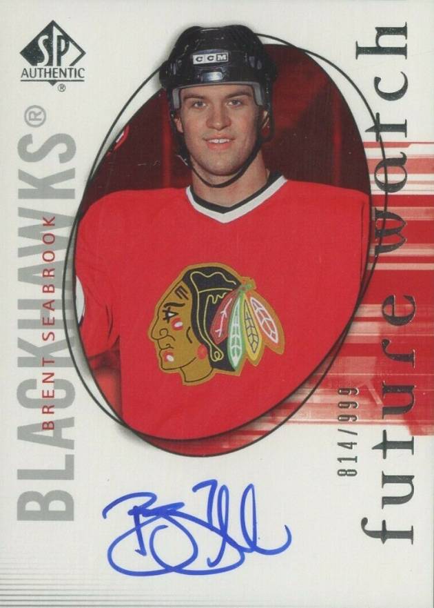 2005 SP Authentic Brent Seabrook #145 Hockey Card