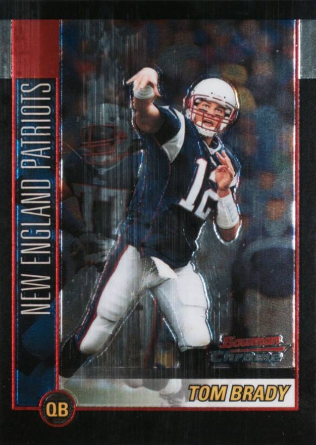 2002 Bowman Chrome Tom Brady #99 Football Card