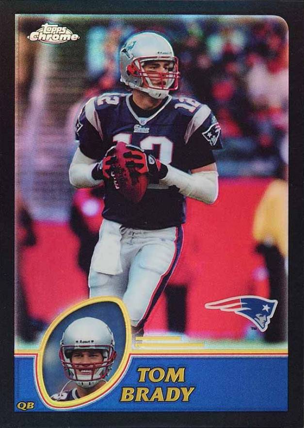 2003 Topps Chrome Tom Brady #124 Football Card