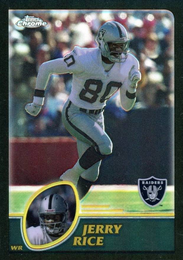 2003 Topps Chrome Jerry Rice #122 Football Card