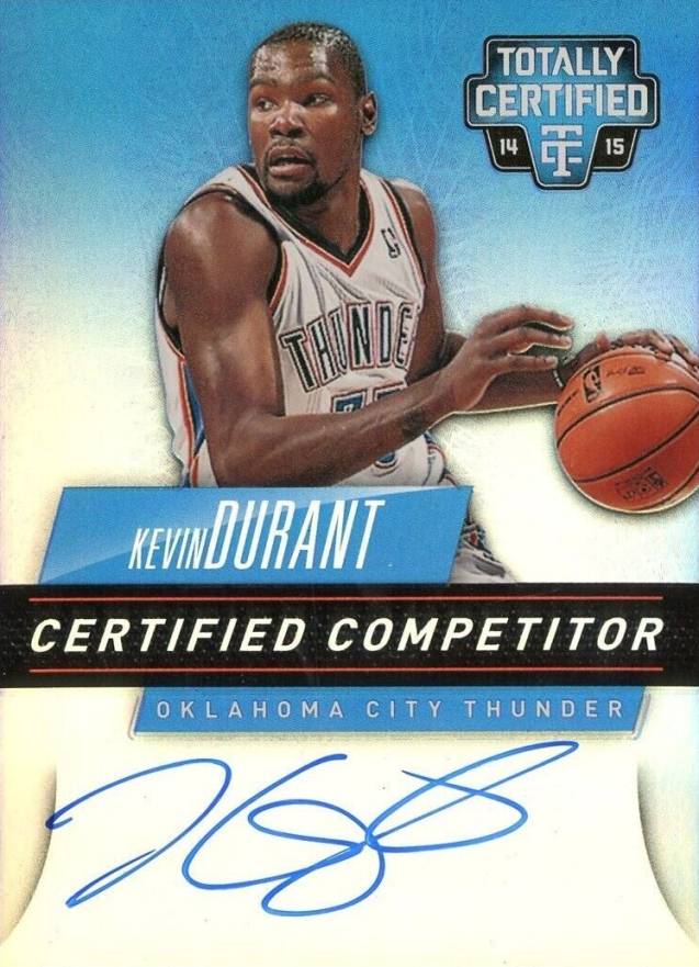 2014 Totally Certified Competitor Autographs Kevin Durant #C-KD Basketball Card