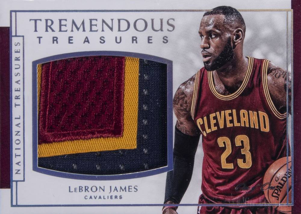 2016 Panini National Treasures Tremendous Treasures LeBron James #7 Basketball Card