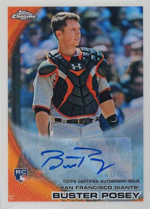 2010 Topps Chrome Wrapper Redemption Buster Posey #221 Baseball Card