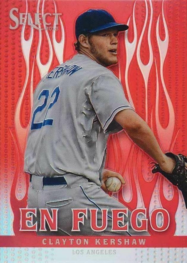 2013 Panini Select EN Fuego Clayton Kershaw #EF17 Baseball Card