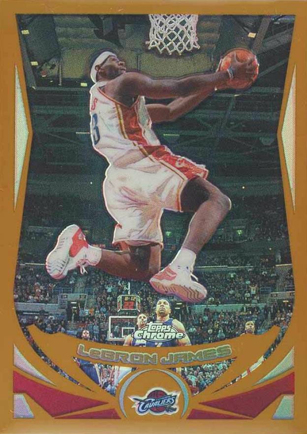 2004 Topps Chrome LeBron James #23 Basketball Card