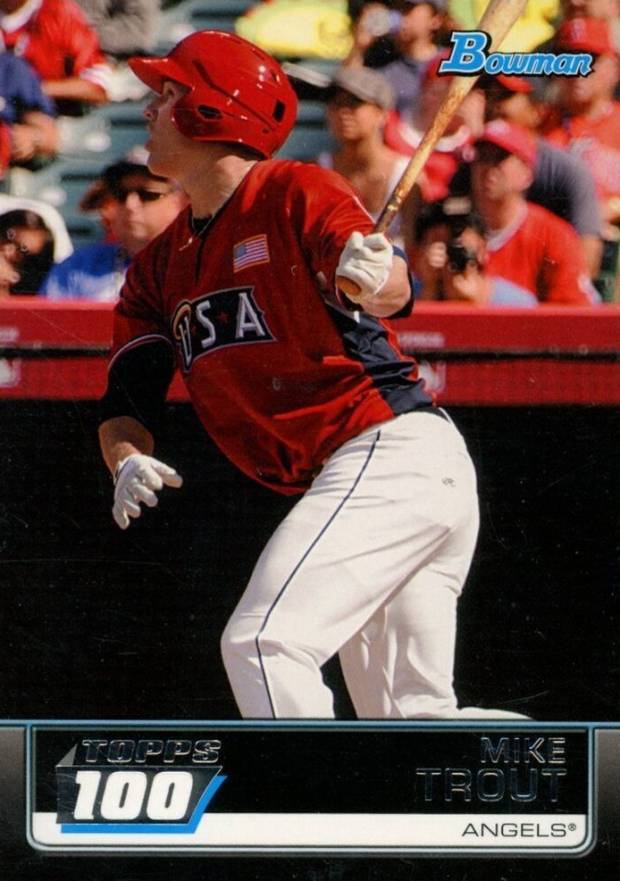 2011 Bowman Topps 100 Mike Trout #TP90 Baseball Card